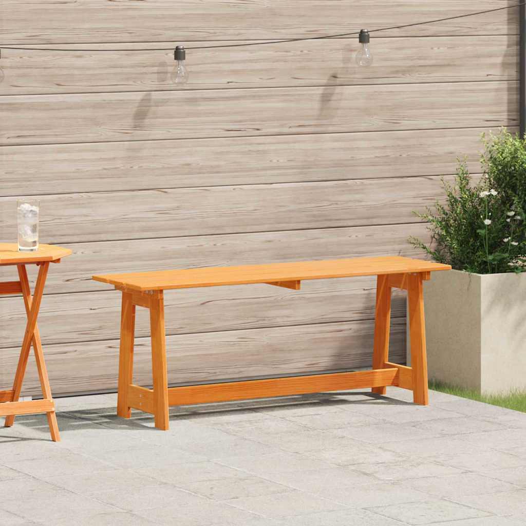 Panchina da esterno Marrone 119 x 37 x 47 cm Pino massello