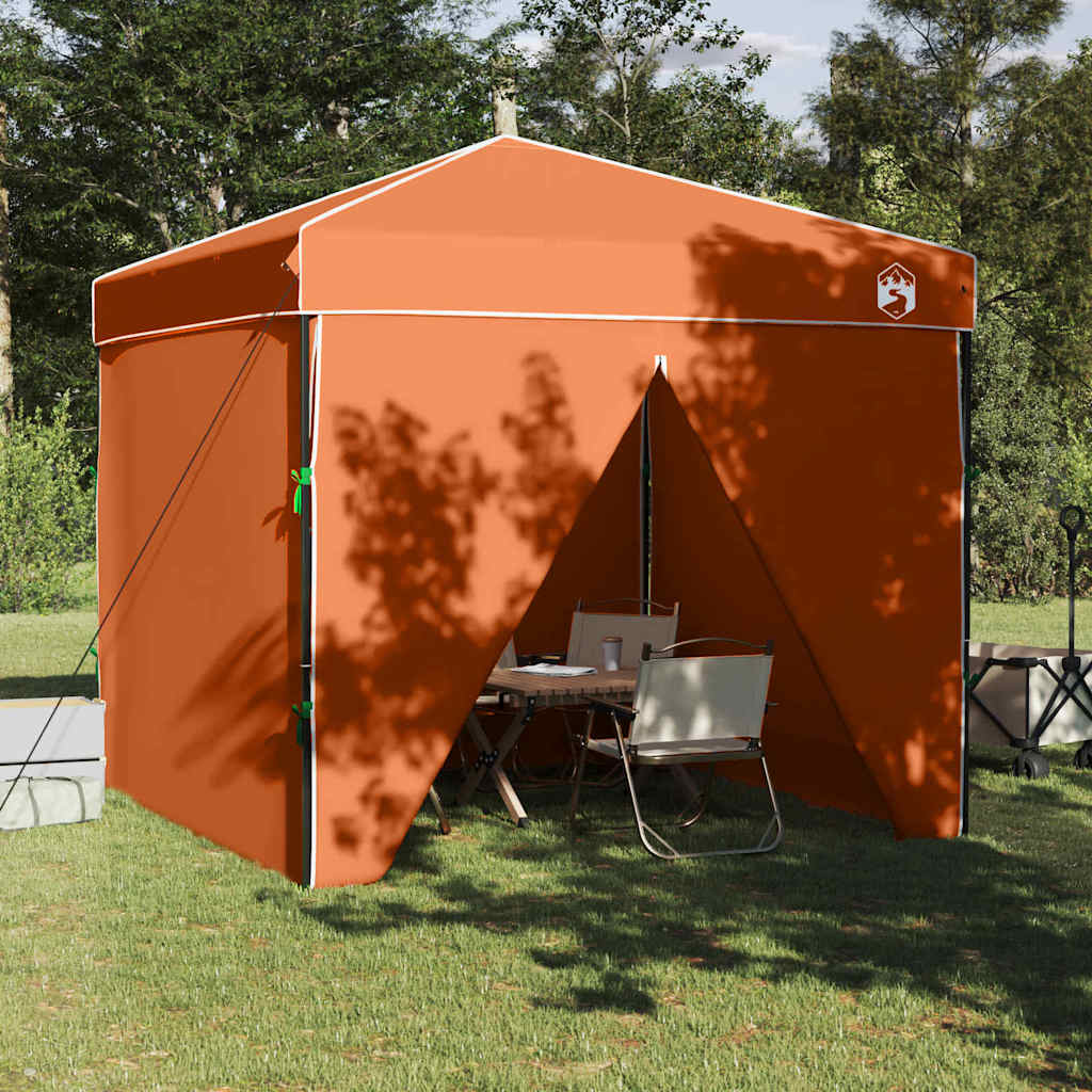 Tenda Gazebo Arancione 243 x 243 x 251 cm Tessuto