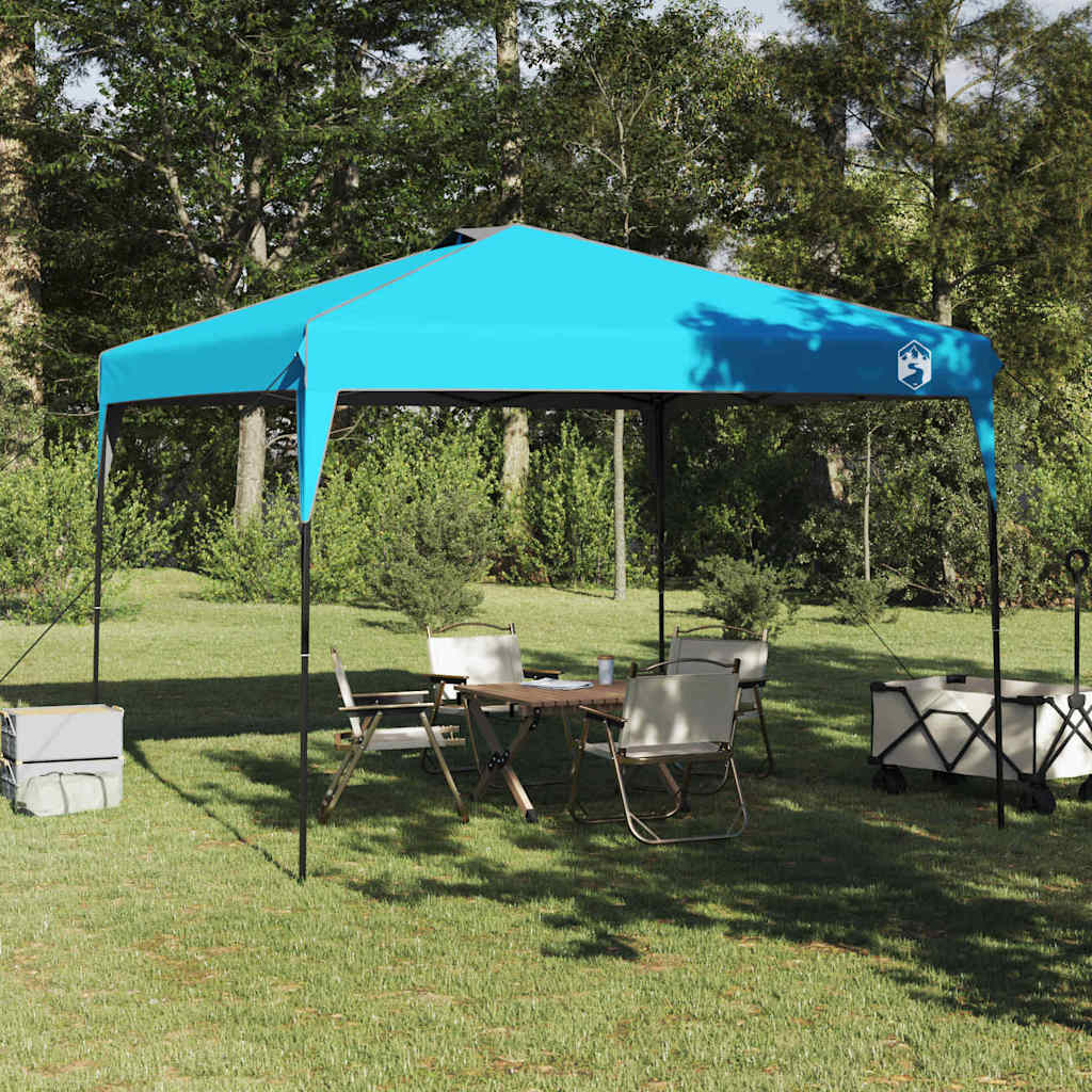 Tenda Gazebo Blu 290 x 290 x 251 cm Tessuto