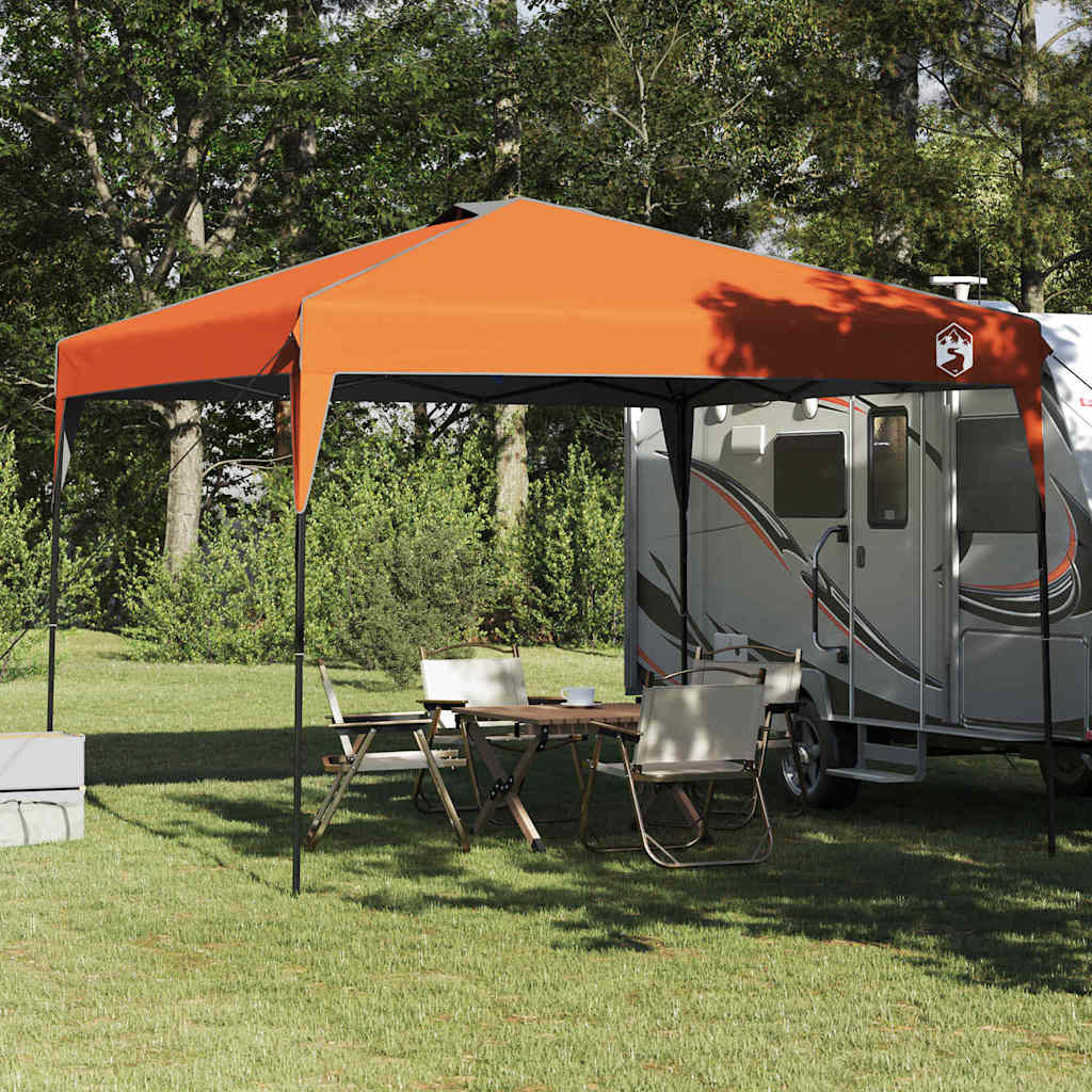 Tenda Gazebo Arancione 290 x 290 x 251 cm Tessuto