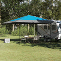 Tenda Gazebo Blu 395 x 395 x 251 cm Tessuto
