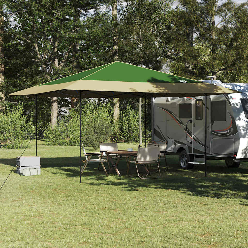 Tenda Gazebo Verde 395 x 395 x 251 cm Tessuto