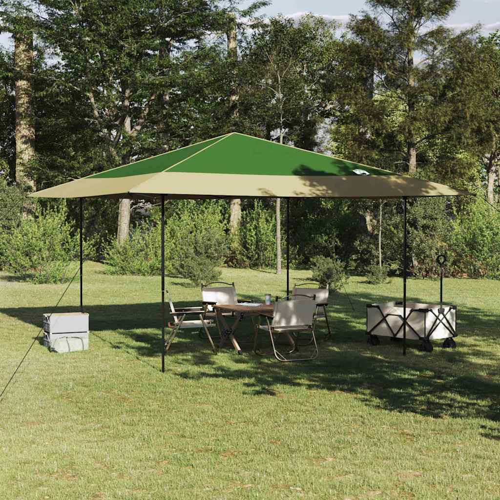 Tenda Gazebo Verde 395 x 395 x 251 cm Tessuto