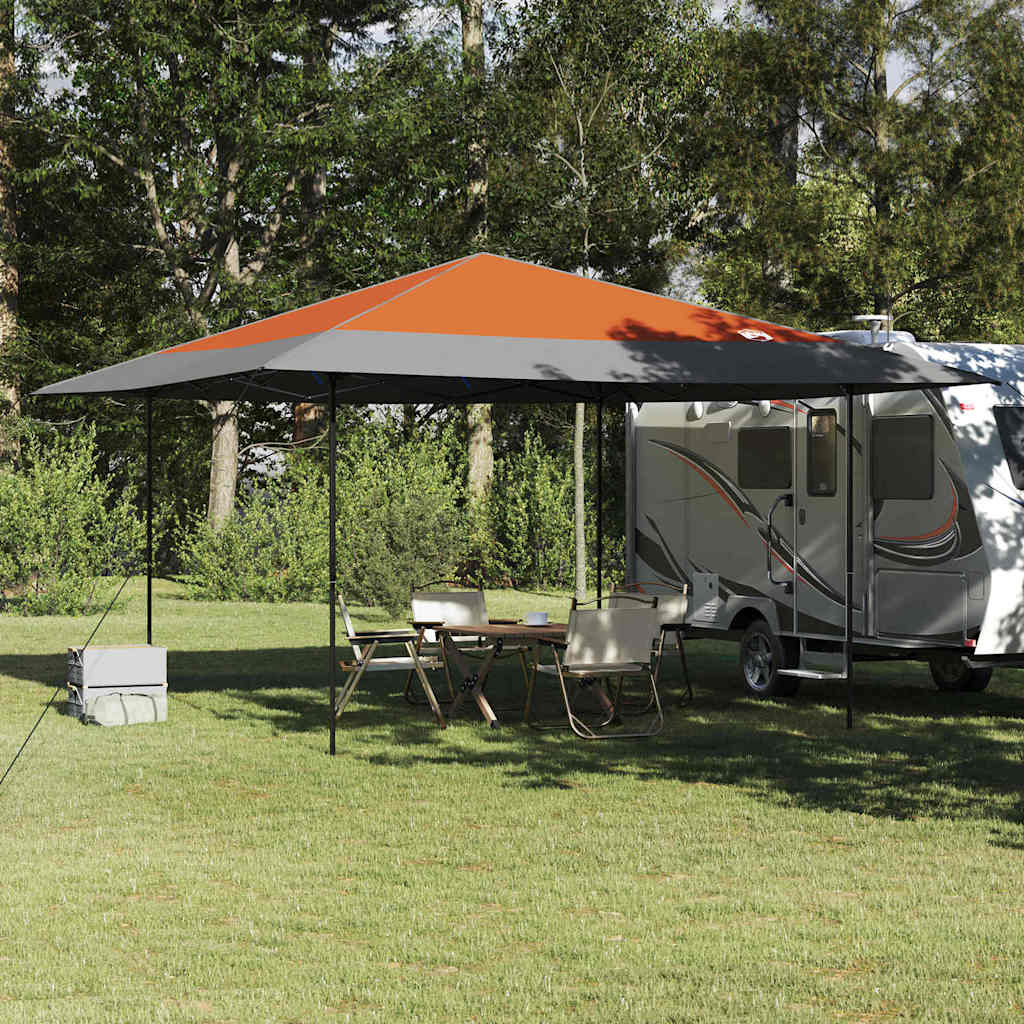 Tenda Gazebo Arancione 395 x 395 x 251 cm Tessuto