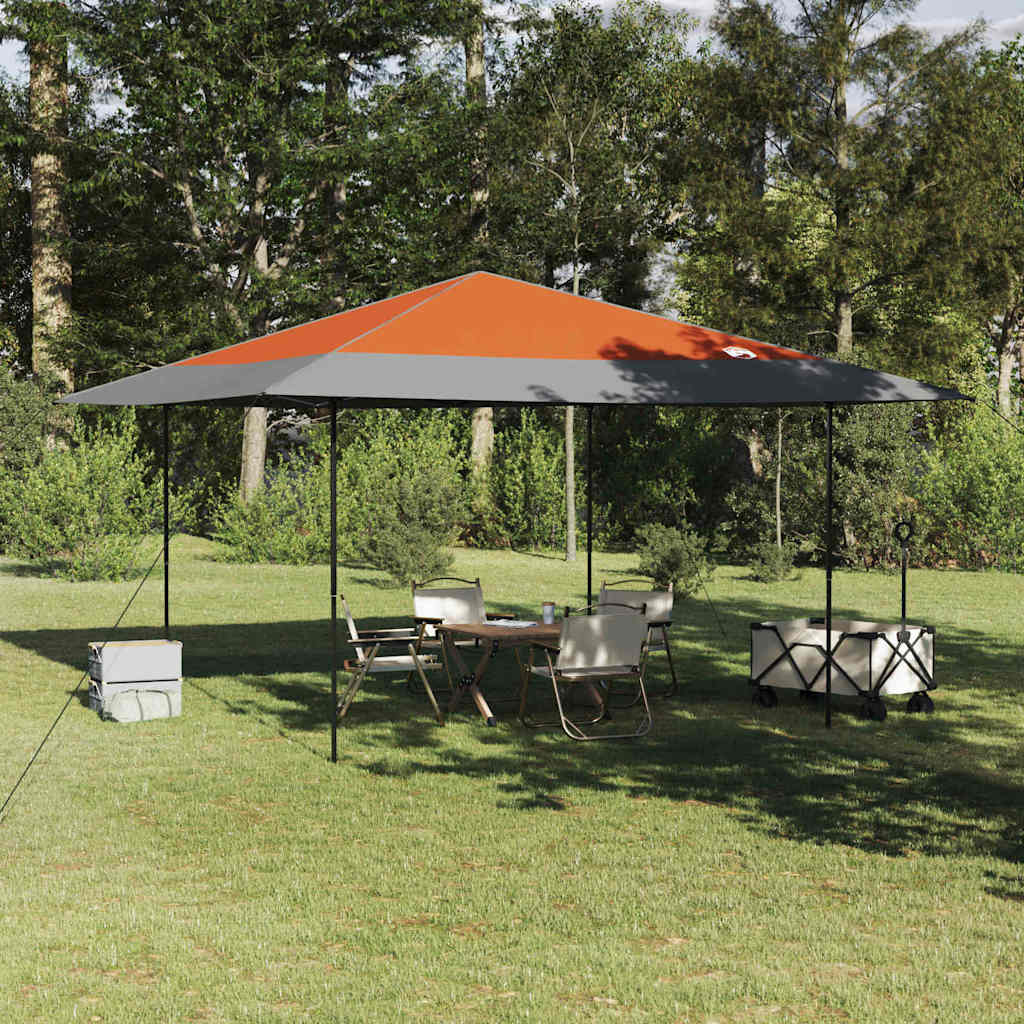 Tenda Gazebo Arancione 395 x 395 x 251 cm Tessuto