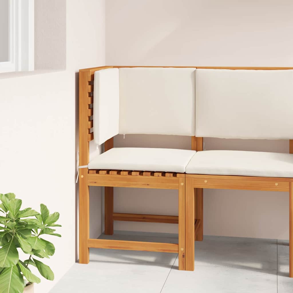 Sedia da Giardino con cuscino Marrone 50 x 50 x 91cm