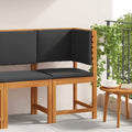 Sedia da Giardino con cuscino Marrone 50 x 50 x 91cm