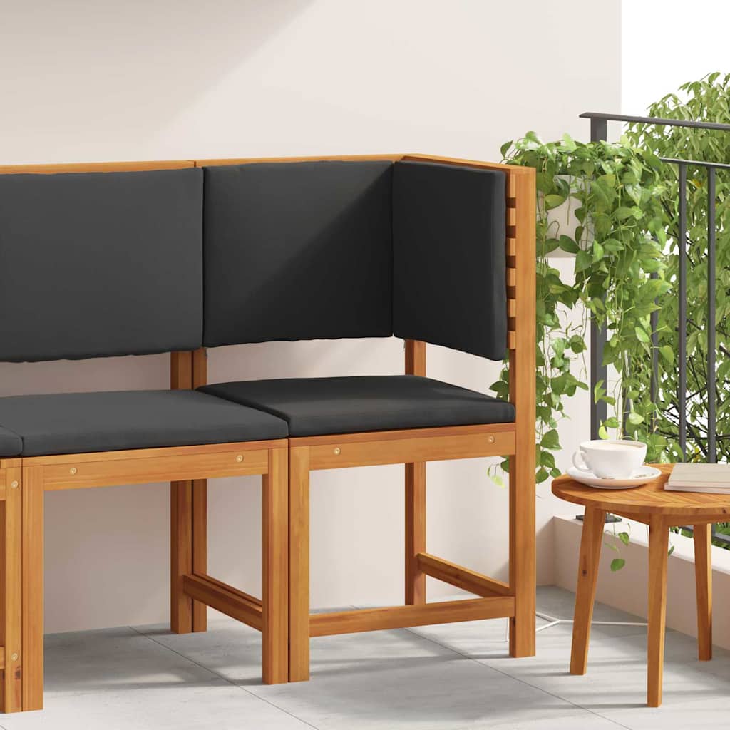 Sedia da Giardino con cuscino Marrone 50 x 50 x 91cm