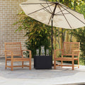 Sedia 2 Pezzo Marrone 65 x 60 x 76,5 cm Legno di teak solido