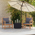 Sedia 2 Pezzo Marrone e grigio scuro 65 x 60 x 76,5 cm