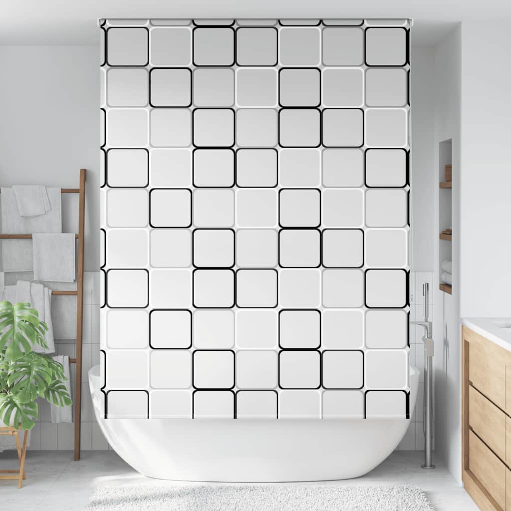 Tenda a Rullo Doccia 150x240 cm Larghezza Tessuto 146 cm