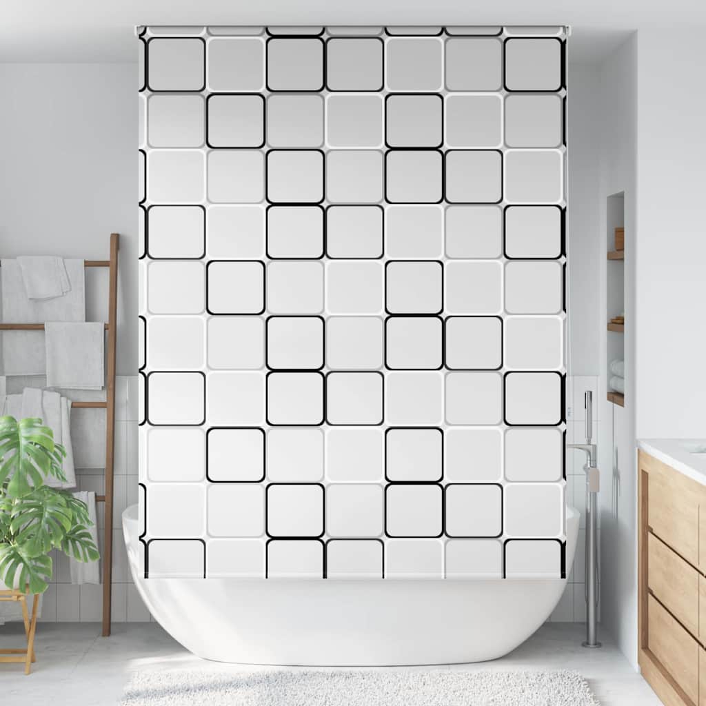 Tenda a Rullo Doccia 160x240 cm Larghezza Tessuto 156 cm