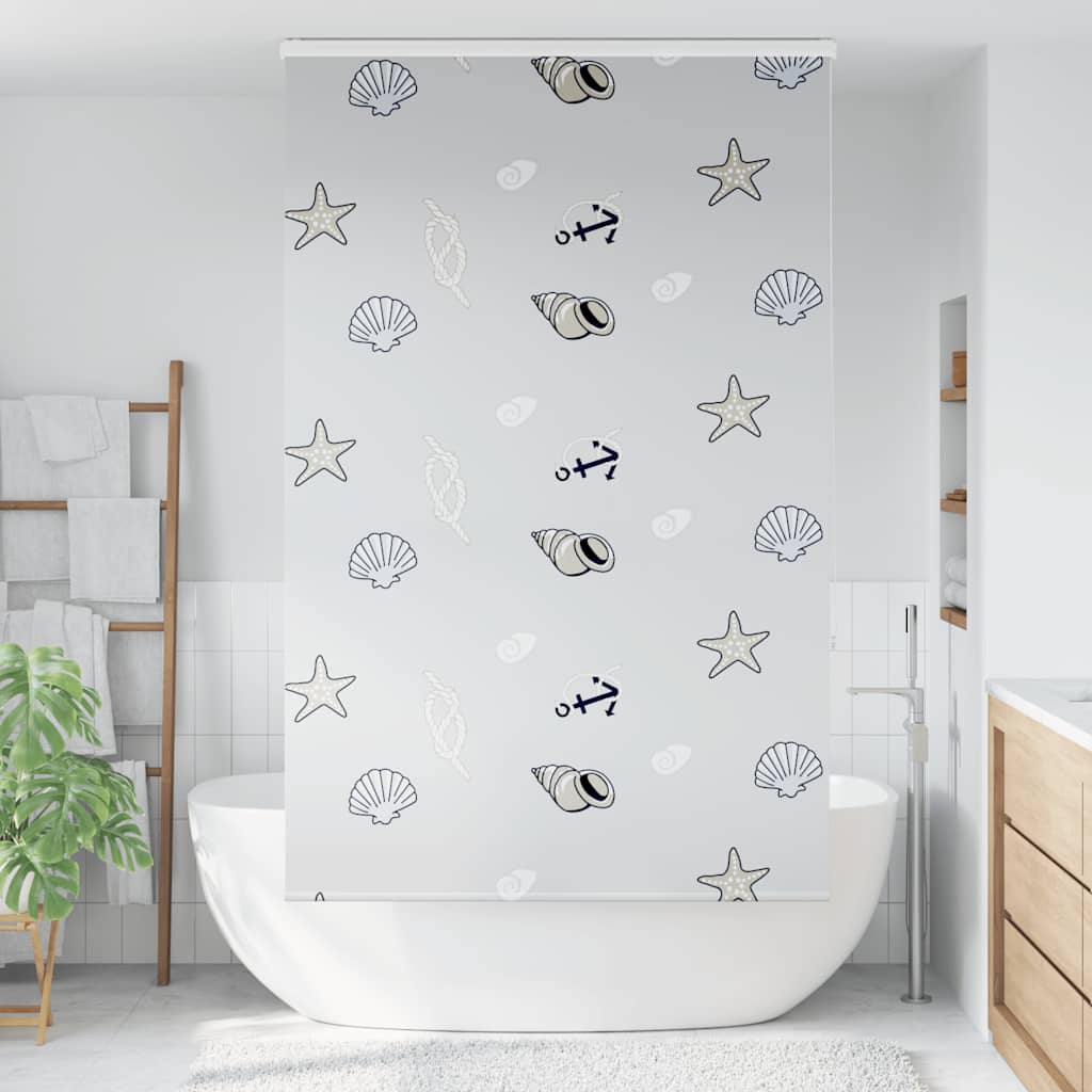 Tenda a Rullo per Doccia Cassonetto 140x240cm Larghezza Tessuto