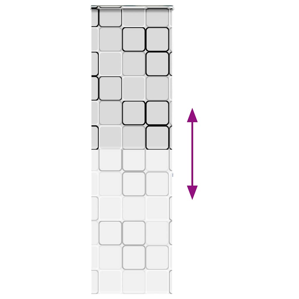 Tenda a Rullo per Doccia Cassonetto 80x240 cm Larghezza Tessuto