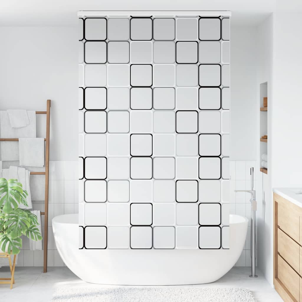 Tenda a Rullo per Doccia Cassonetto 140x240cm Larghezza Tessuto