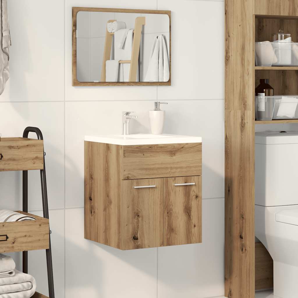 Mobile Lavabo Bagno Artigianale 41x38,5x46 cm in Truciolato