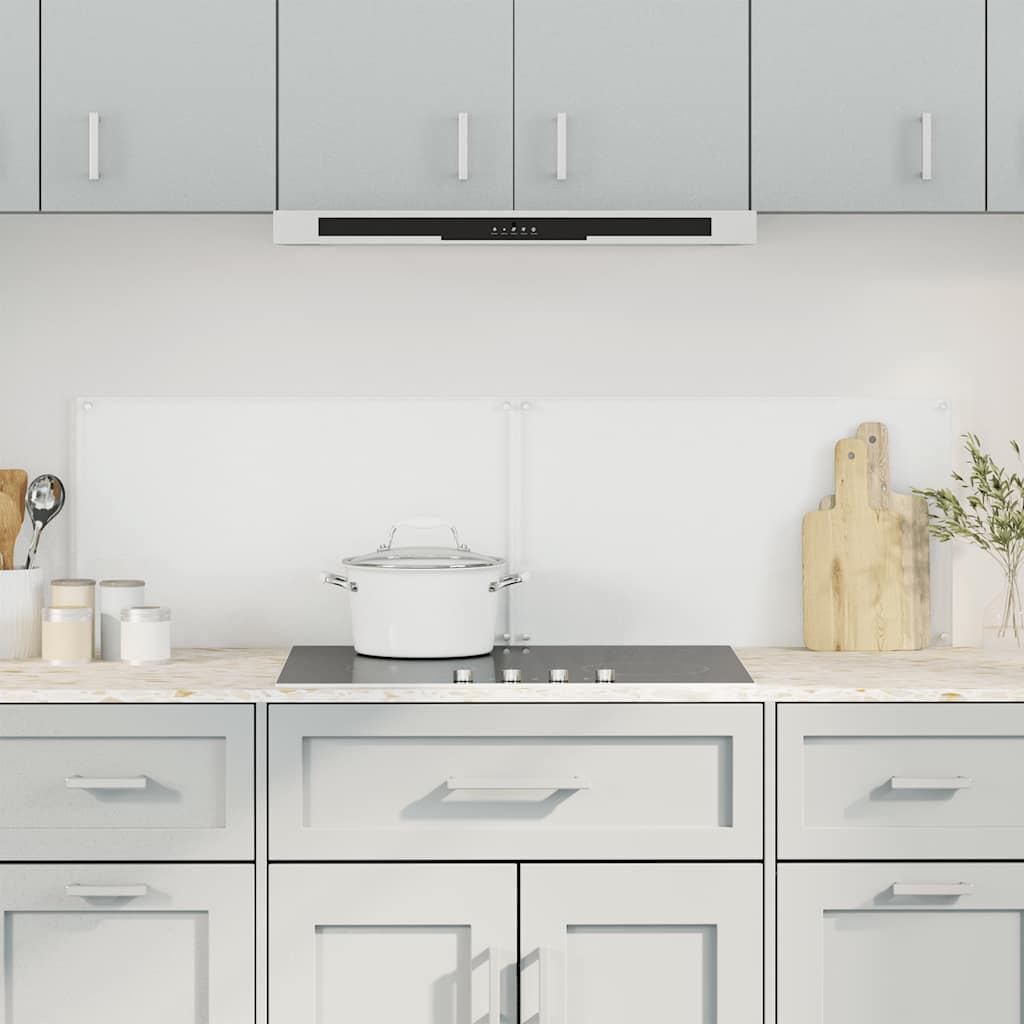 Paraschizzi per Cucina 2 pz Trasparente 70x40cm Vetro Temperato