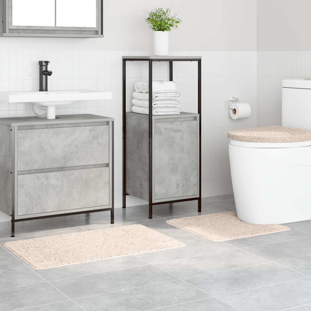Set di tappetini antiscivolo per il bagno 3 pz Crema 50 x 80 cm