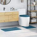 Set di tappetini antiscivolo per il bagno 3 pz Blu 50 x 80 cm