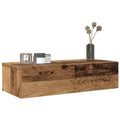 Scaffale a Parete con Cassetti Antico 60x26,5x15 cm Truciolato