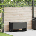 Scatola per Cuscini da Esterno Nero 100x55x55,5 cm Polyrattan