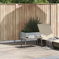 Tavolino da Giardino Rettangolare Grigio 80x40x37 cm Polyrattan