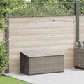 Baule da giardino grigio 110x50x58 cm in polyrattan
