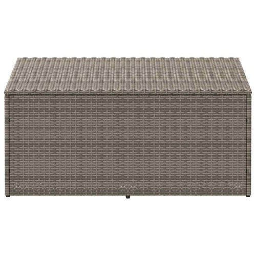 Baule da giardino grigio 110x50x58 cm in polyrattan