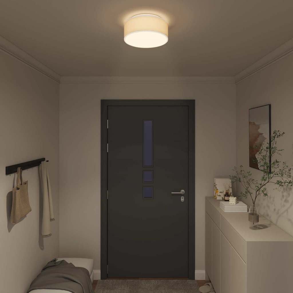 Lampada da soffitto Bianco 30 x 30 x 13,5 cm Tessuto