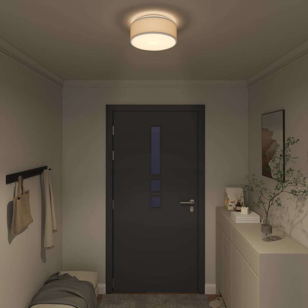 Lampada da soffitto Grigio 30 x 30 x 13,5 cm Tessuto