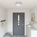 Lampada da soffitto Grigio 30 x 30 x 13,5 cm Tessuto