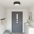 Lampada da soffitto Nero 38 x 38 x 13,5 cm Tessuto