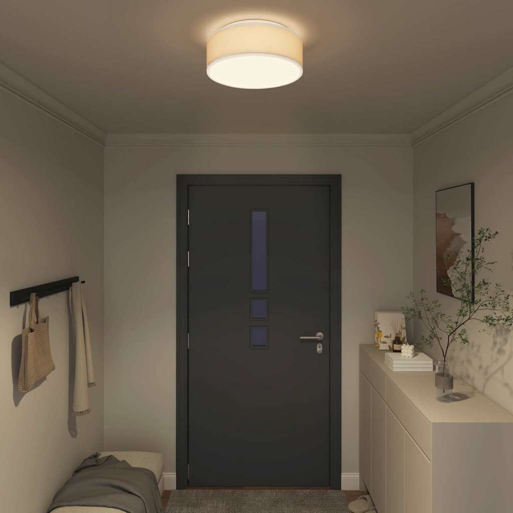Lampada da soffitto Bianco 38 x 38 x 13,5 cm Tessuto