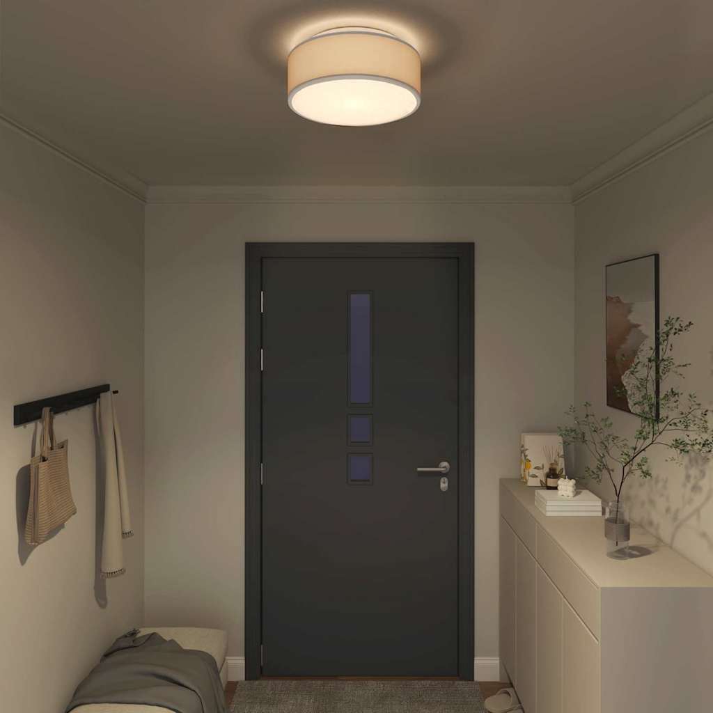 Lampada da soffitto Grigio 38 x 38 x 13,5 cm Tessuto