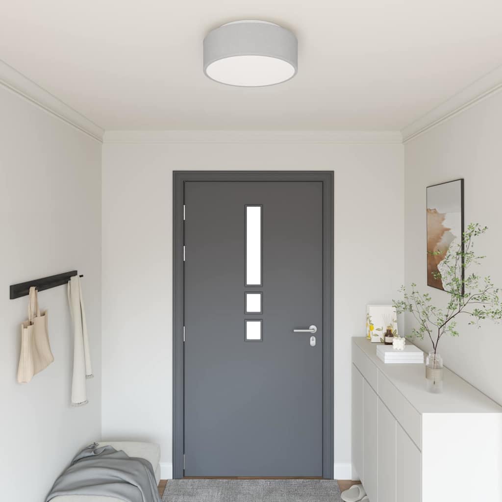 Lampada da soffitto Grigio 38 x 38 x 13,5 cm Tessuto