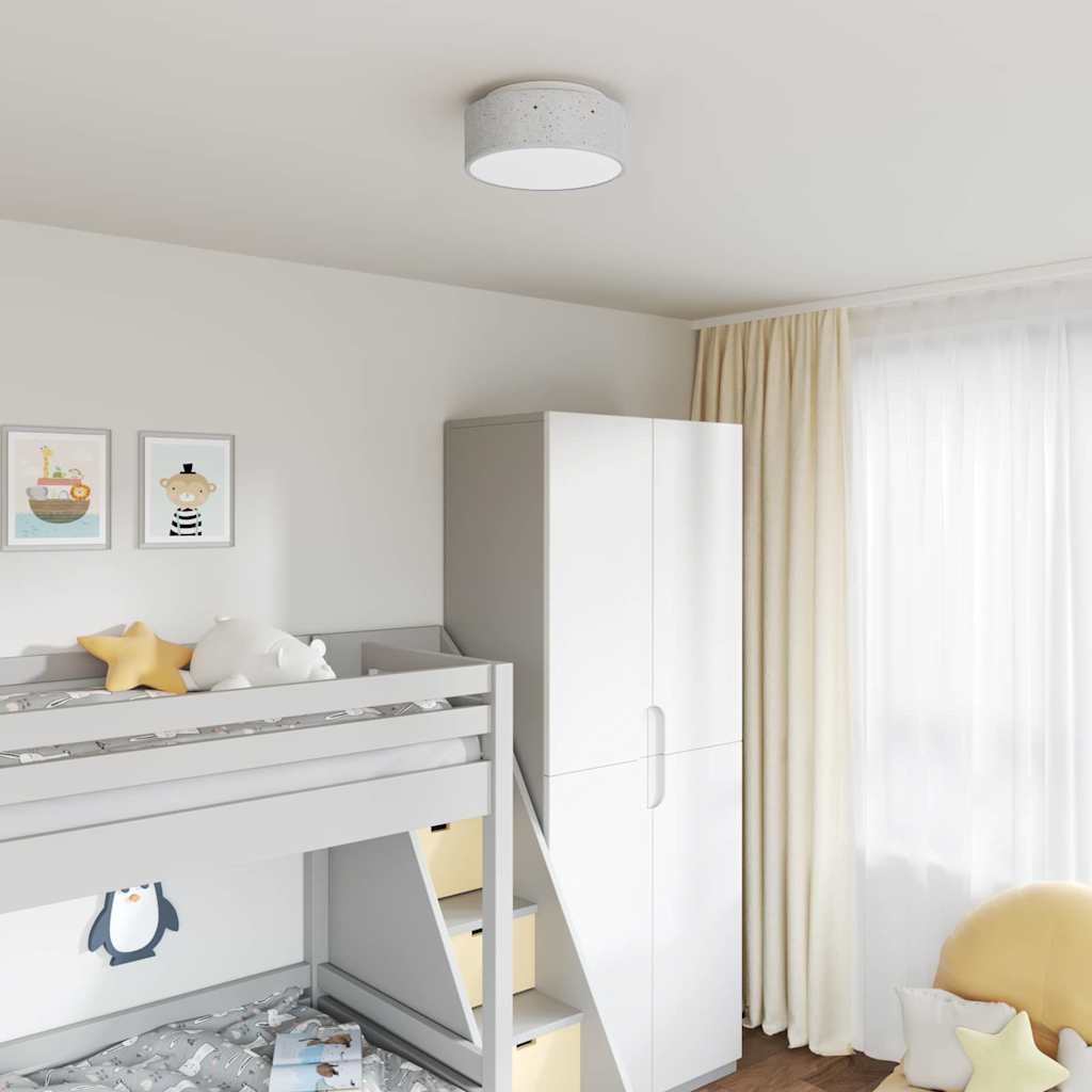 Lampada da soffitto Grigio 30 x 30 x 13,5 cm Tessuto