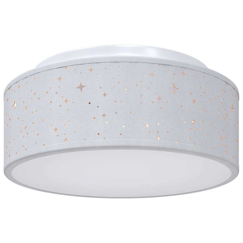 Lampada da soffitto Grigio 30 x 30 x 13,5 cm Tessuto