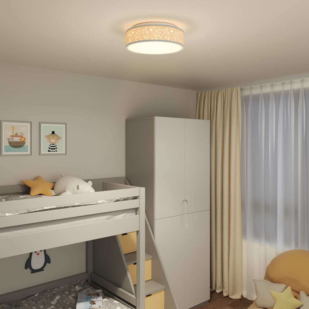 Lampada da soffitto Grigio 38 x 38 x 13,5 cm Tessuto