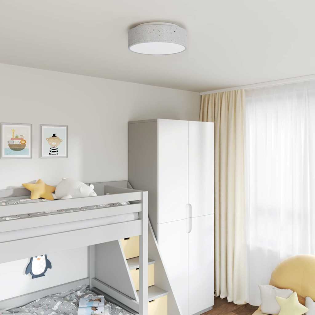 Lampada da soffitto Grigio 38 x 38 x 13,5 cm Tessuto