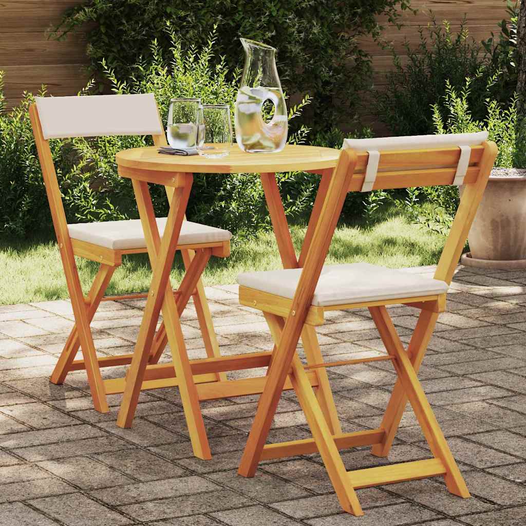 Set da Pranzo per Giardino 3 pz Olio Naturale