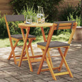 Set da Pranzo per Giardino 3 pz Olio Naturale