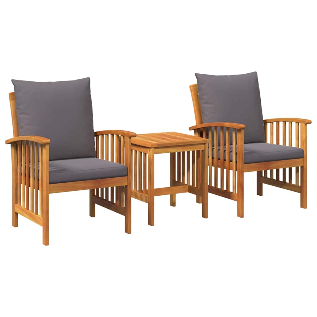 Set Divano da Giardino 3 pz Olio Naturale