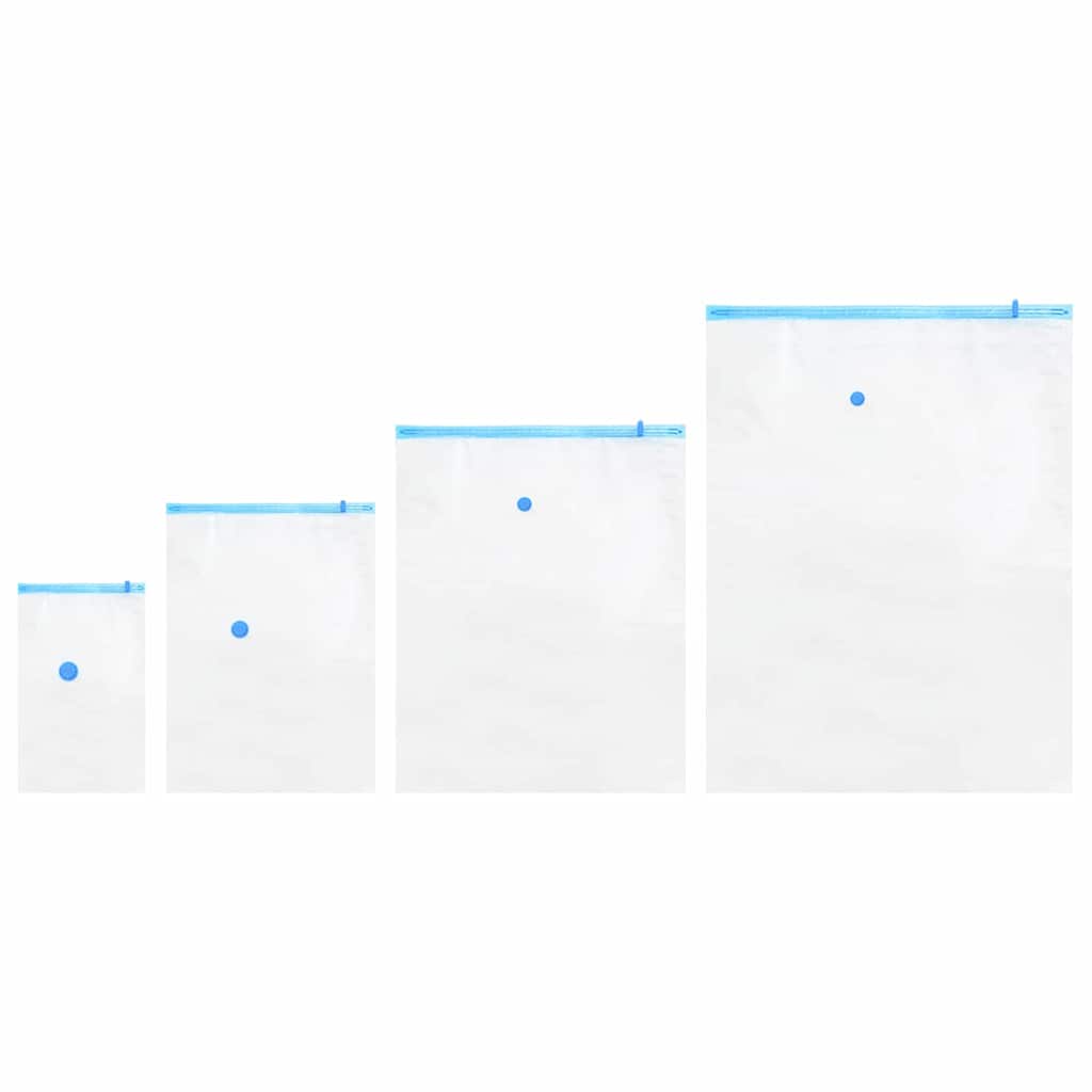Sacchetti per Stoccaggio 15 pz Trasparente e Blu 130 x 100 cm