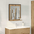 Specchio rovere artigianale 50 x 12 x 60 cm