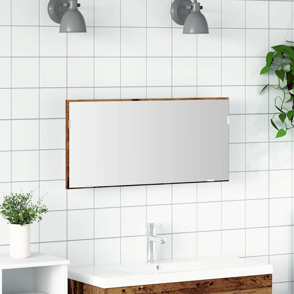 Specchio Legno vecchio 80 x 37 cm Vetro e Legno Ingegnerizzato