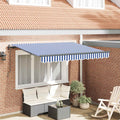 Tenda retrattile Blu 250 x 200 cm Tessuto