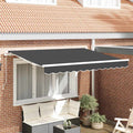 Tenda retrattile Antracite 250 x 200 cm Tessuto
