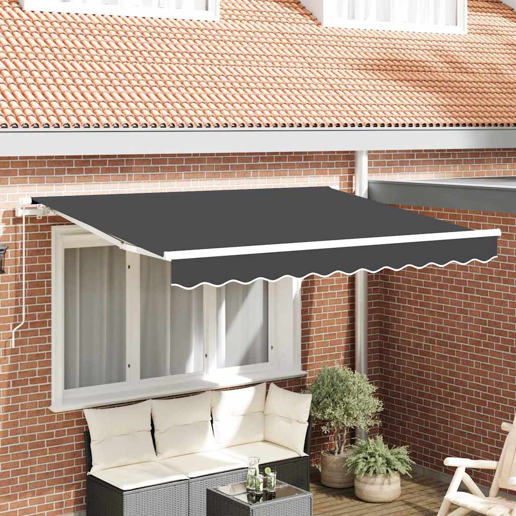 Tenda retrattile Antracite 250 x 200 cm Tessuto