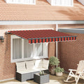 Tenda retrattile Arancione 250 x 200 cm Tessuto
