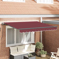 Tenda retrattile Borgogna 250 x 200 cm Tessuto